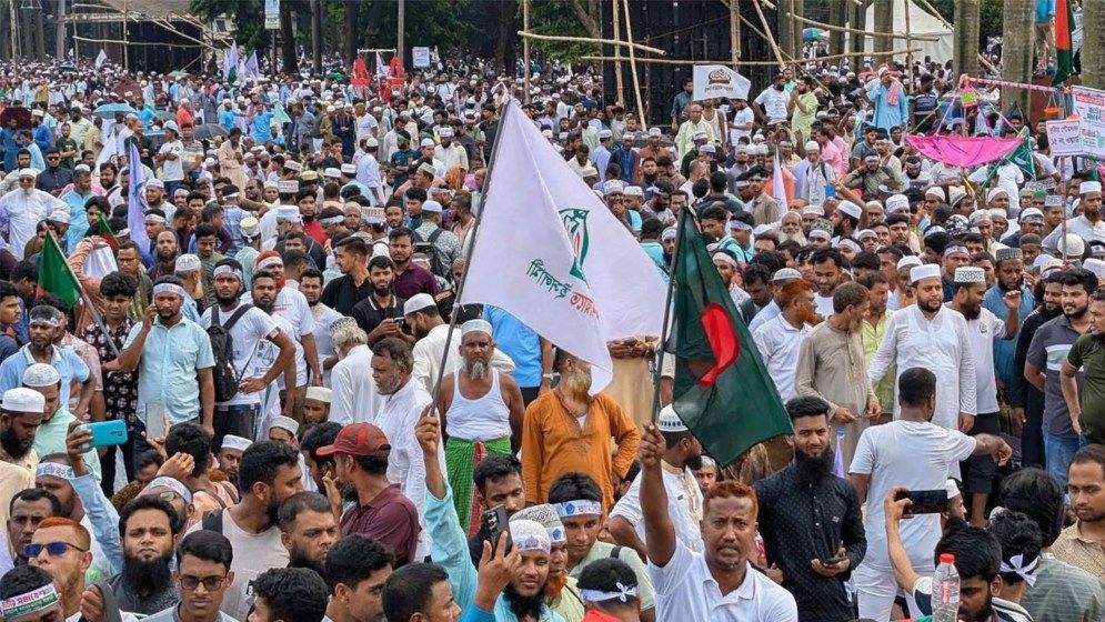 জামায়াতের সমাবেশ শুরুর আগেই কানায় কানায় পূর্ণ সোহরাওয়ার্দী উদ্যান