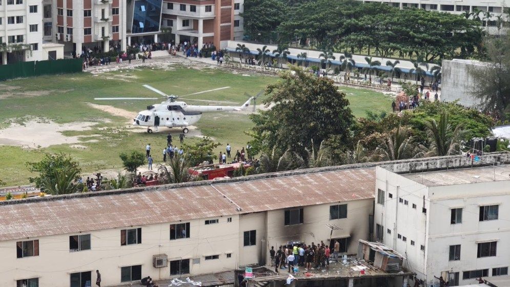 ভবনটিতে ছিল ১০০ থেকে ১৫০ শিক্ষার্থী!