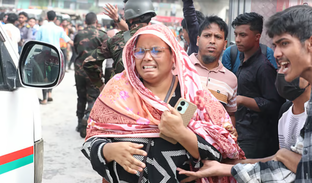 মাইলস্টোন স্কুলের ভবনে বিমান বিধ্বস্ত : এখন পর্যন্ত নিহত ১৯